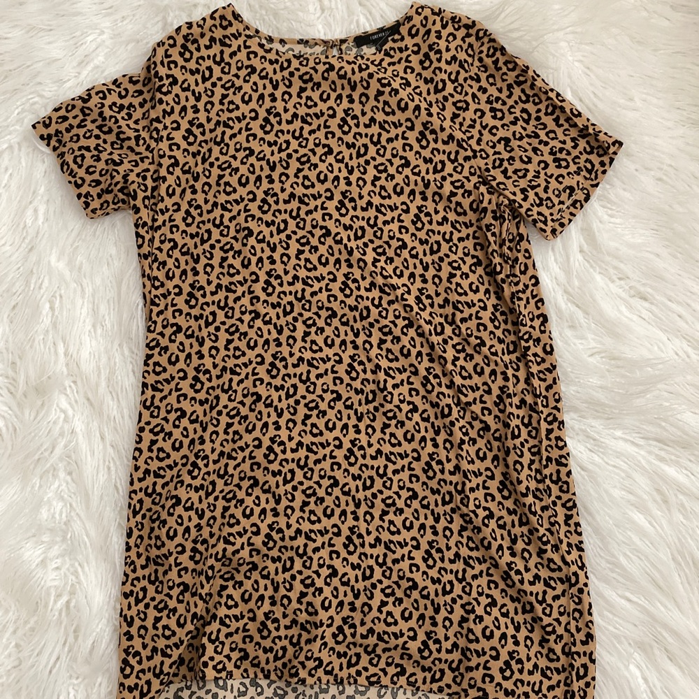 LEOPARD SHIFT DRESS